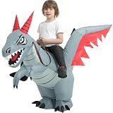 tasanor Blow Up Dragon Costume,Inflatable Costumes for Kids,Inflatable Dinosaur Costume,Halloween Costumes for Girls/Boys (7-10YRS)