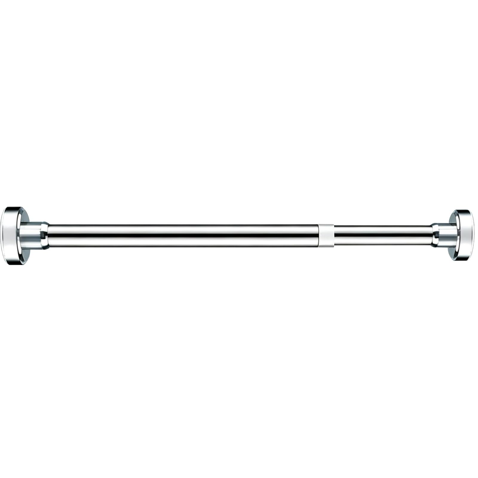 Tension Shower Curtain Rod Spring Tension Adjustable 12" to 98" Rustproof Multi Surface No Drill for Windows Shower Rooms Bedrooms(Silver,150-250cm/59-98in)