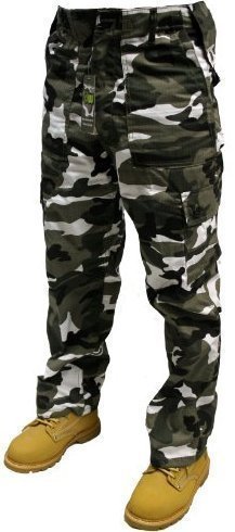 Pantalon militaire armée combats ripstop camouflage pour adulte taille grande 44W