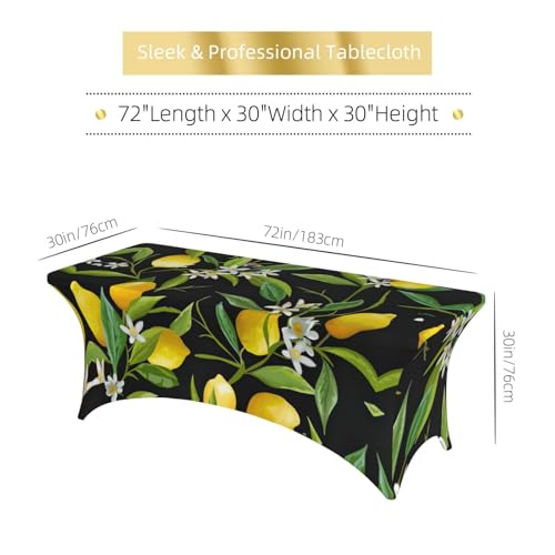 Nappe de table extensible citron pour sublimer vos fêtes et buffets de mariage