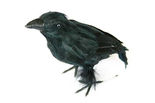 Preisvergleich Produktbild Wilbers Krähe Rabe Halloween Dekoration - schwarz