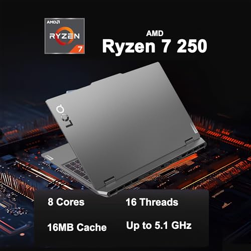 Lenovo LOQ Gaming Laptop 15.6" FHD IPS 144Hz Ryzen 7 32GB 1TB SSD miniatura 4