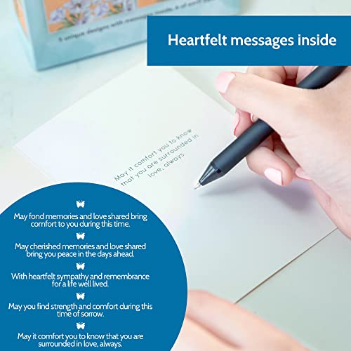 T Marie 30 Sympathy Cards Assortment Box With Envelopes - 4X6” Kraft Style Bulk Condolence Cards - Assorted Sympathy Cards With Heartfelt Messages Inside For Funeral, Memorial Service And Bereavement #TOP4