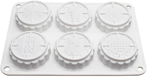 Miniatura 7 de Molde de silicona para pastel con 6 flores, molde de pan casero DIY, moldes de silicona para pastel, molde para pastel de luna, herramientas para