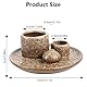 4 in 1 Räucherschale für Palo Santo, Incense Burner Holder, Keramik Räucherschale für jedes Räucherwerk, Palo Santo Räucherstäbchen Weißer Salbei, Räucherkegel, Palo Santo Sticks