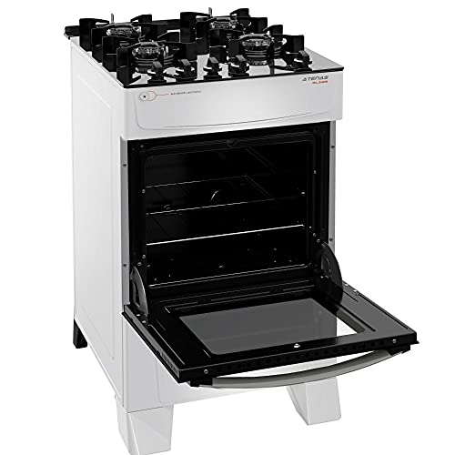 Fogão Atlas 4 Bocas branco Atenas Glass com Acendimento automático - Bivolt