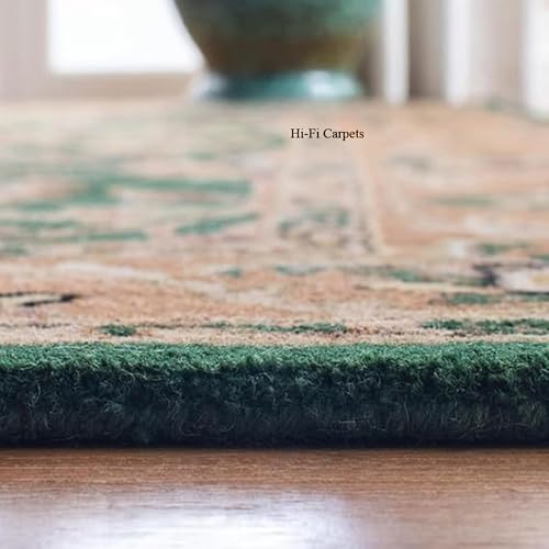Image of 6x9 Ft Woolen Area Rug -, Tufted Wool Carpet for Home Interiors & Office Decor