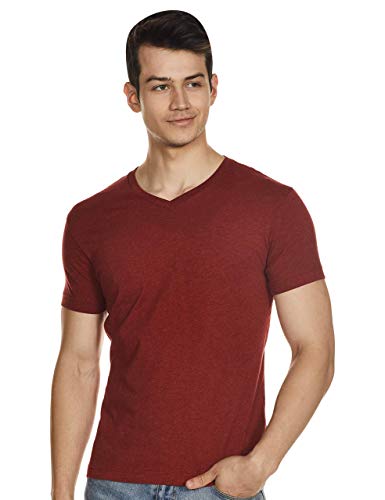 Image of Jockey 2726 Men's Super Combed Cotton Rich Solid V Neck Half Sleeve T-Shirt