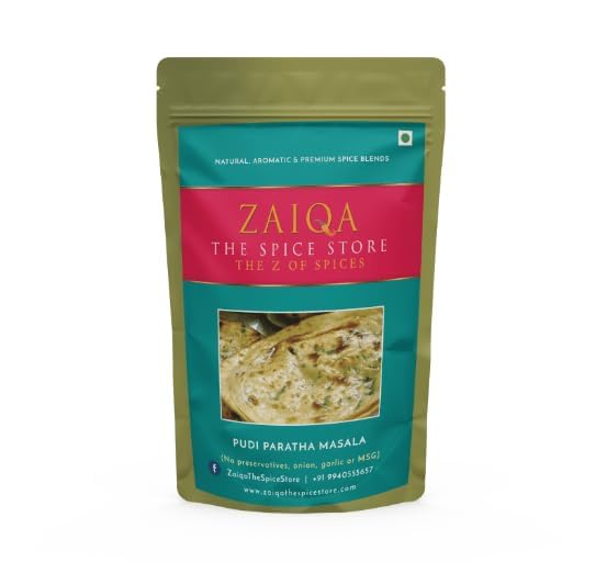 ZAIQA THE SPICE STORE Pudina Paratha Masala Infuse Freshness and Flavor! Elevate Your Paratha with Minty Spice Blend. Indulge in Culinary Delights One Time Use Packs (25 Gram)