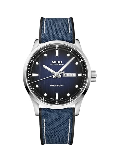 MIDO Multifort M038.430.17.041.00 - Swiss Automatic Blue Dial Men's Watch - 42mm