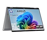 HP OmniBook X Flip 2in1 Next Gen AI Laptop | AMD Ryzen AI 7 350 (8C) | dedizierte NPU für KI | 50NPU Tops | Copilot+ PC | 16" 3K 2880x1800 OLED-Touchscreen | 16GB | 1TB SSD | Win11 | QWERTZ | Silber