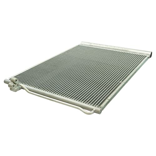 Image of TRQ A /C Condenser and Receiver Drier Assembly Compatible with 07-09 BMW X5 10 X5 xDrive30i 10 X5 xDrive48i 10-18 X5 xDrive35d 11-18 X5 xDrive35i 14-18 X5 sDrive35i 08-19 X6 xDrive35i