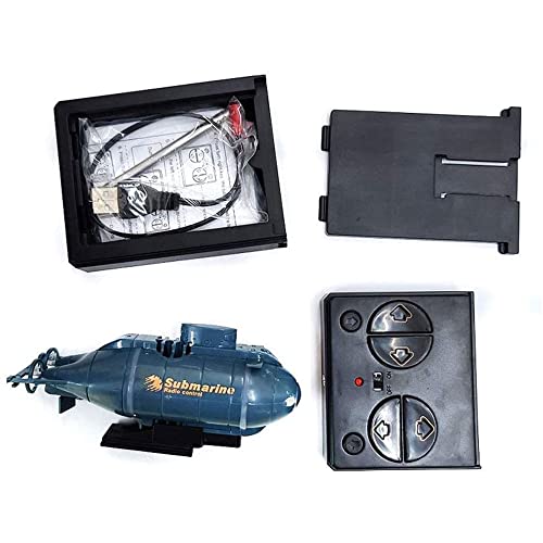 WYMYY Mini Remote Control Submarine Radio RC Nuclear Submarine RC Racing Boat Ship Aquarium Toy Waterproof 6 CH Remote Control Boat Toy for Adults and Kids - Image 4