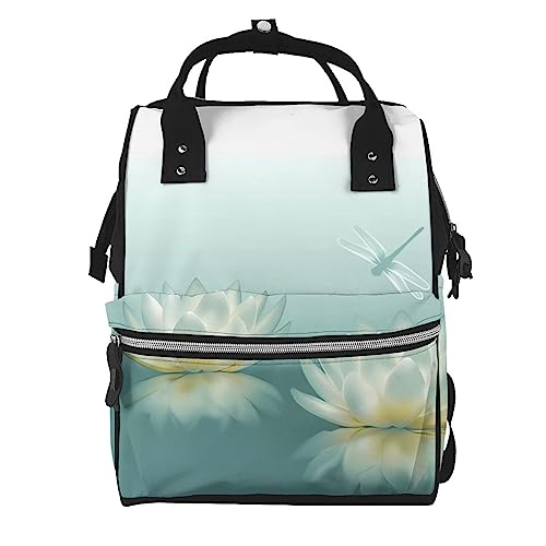 Sac à langer multifonction étanche de grande capacité avec imprimé noir