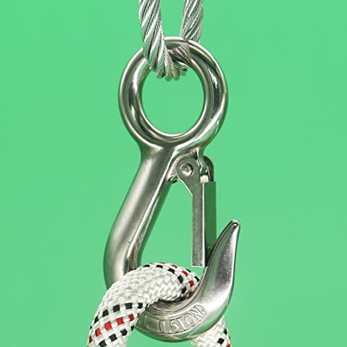 Incontesta 1100 Lbs Work Load (0.5T) Grab Hooks, Slip Hooks, 304 Stainless Steel Swivel Eye Lifting Hook, Round Fast Eye Safety Snap Hook #TOP3
