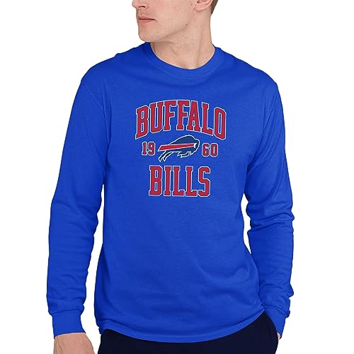 Hybrid Sports NFL - Buffalo Bills - Established - Men's and Women's Long Sleeve Fan Shirt - Size X-Large