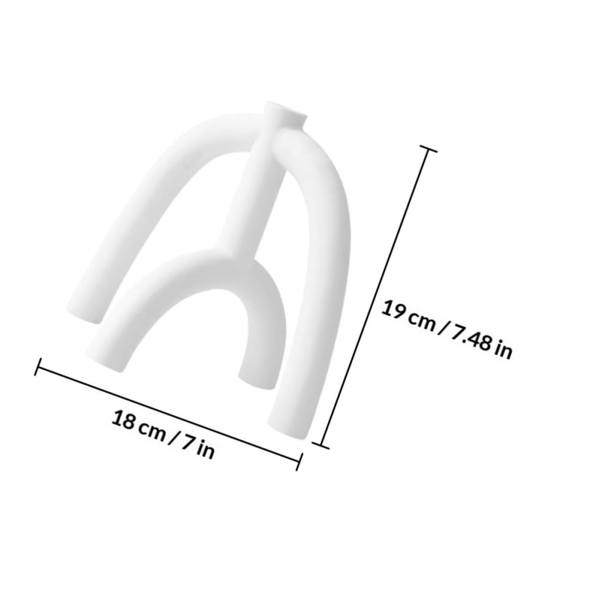 VILLCASE Kerzenständer aus Keramik Weiß Schlichte Geometrische Form für Tischdekoration und Hochzeitsdekoration Candlestick Holder Kerzenhalter Dekoration für Partys