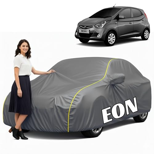Image of 100% Waterproof Car Cover for Eon (All Models & Years) - Custom Fit with Mirror Pockets, Triple-Stitched, Soft Inner Lining, UV & Heat Resistant, Outdoor /Indoor Protection