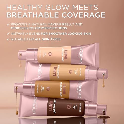 L'Oreal Paris Lumi Le Glow Skin Tint, Lightweight Water-Based Tinted Serum with Foundation-Like Coverage, Glow Illuminator, Cool 430, 0.85 Fl Oz - image 7