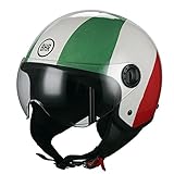 bhr treviso parcheggio Prodotto di ottima qualità BHR 24437 Casco Moto Demi-Jet Linea One 801, Multicolore (Italia), M