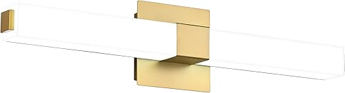 Miniatura 9 de ZUZITO Luz LED de tocador de 24.2 pulgadas, acrílico blanco esmerilado, níquel cepillado para accesorios de iluminación de tocador de baño, blanco