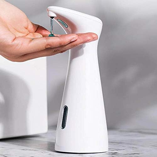 Automatic Soap Dispenser 6.7oz/200ML Touchless Countertop Liquid Lotion Soap Dispensers Pump for Kitchen Bathroom Office(white)