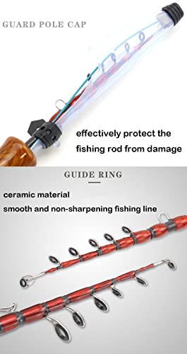 Canne à pêche casting super légère 1.68m portable pour spinning - 5