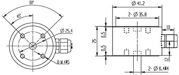 DYZ-101 Column Type Load Cell Industrial Stainless Steel Tension and Pressure Force Sensor 1KG