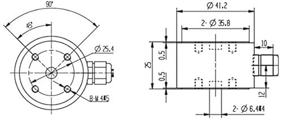 DYZ-101 Column Type Load Cell Industrial Stainless Steel Tension and Pressure Force Sensor 1KG