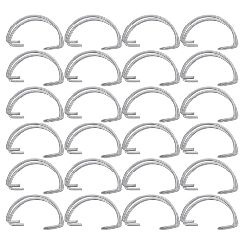 IDEANATEGRATE 40pcs Chicken Cage Door Hooks 5cm Steel Wire Cage Hooks Multipurpose for Poultry Breeding Equipment