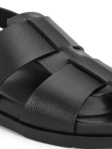 Image of San Frissco Men's Sandals with Open Toe Strap Slip On Chappal | Mens Sandals Perfect Fit for Summer and Rainy Season with Soft Footbed | Stylish Lightweight Trendy Floaters for Man