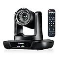 iuZee 12X Optical Zoom Conference Room Camera USB3.0 HDMI PTZ Camera 1080P 60FPS Wide-Angle for Video Conference Church Live Streaming Meeting Education Works with Zoom Webex OBS YouTube