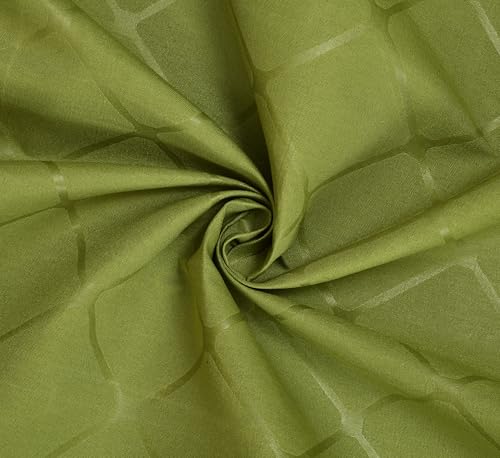 Image of Blue Strip 220TC Glace Cotton Elastic Fitted Floral Bedsheets Single Bed with 1 Pillow Cover | Single Bed with All Around Elastic, Size 42 X 75 Inches (Green BURFI), Small Single