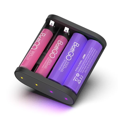 ISDT A4 Air Smart Battery Charger AA AAA 4 Bay Portable...
