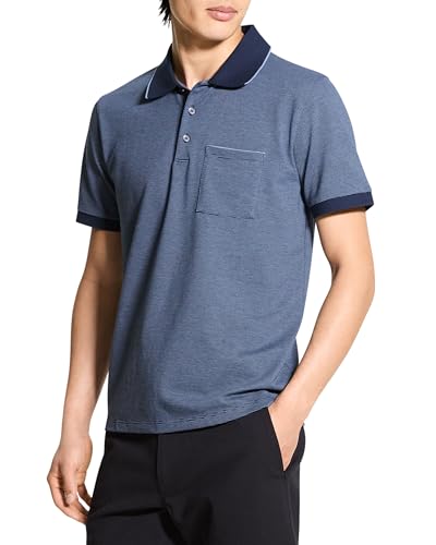 Theory Men's Polo Rb Pk in Birdseye2