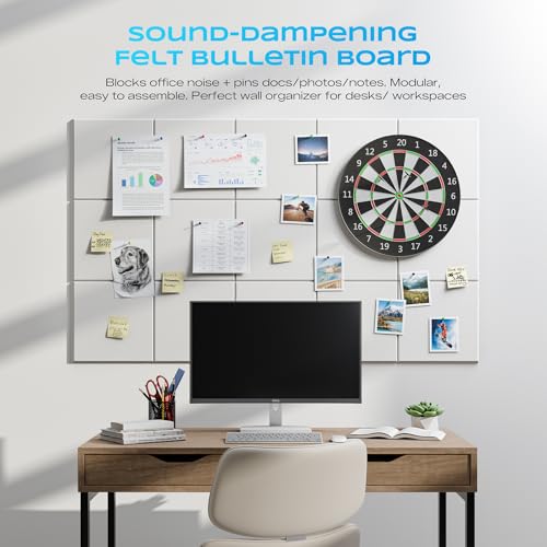 Image of 12 Pack Self-Adhesive Sound Proof Foam Panels for Walls 12 inchx12 inchx0.4 inch Fabric