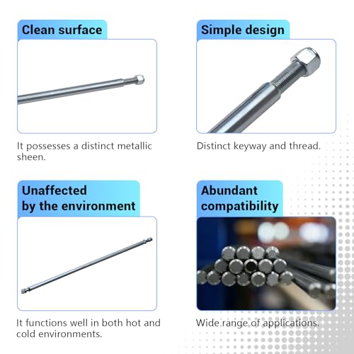 Image of Axle 1 inch Diameter 40 inch Steel Axle Rod With 1 inch to 3 /4 inch Step-Down & 3 /4-16 Fine Thread 1 /4 inch Keyway For ATV Go-Karts Quads Dune Buggies