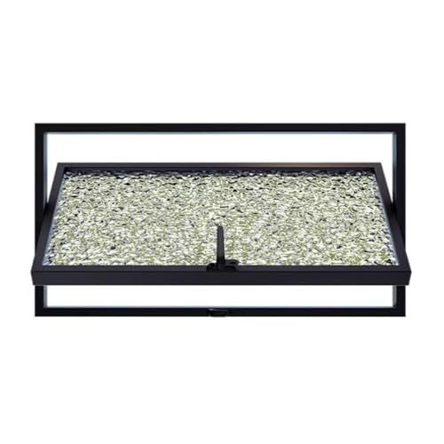 Rechteckiges Schuppenfenster Mit Bündiger Montage, Fenster Aus Gehärtetem Glas Mit Isolierung Und Belüftung, Flügelfenster Mit Beleuchtung Und Belüftung(40x30cm)