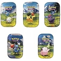PoKéMoN Mini Tin Bundle - 50 cartas surtidas, 1 moneda de juego