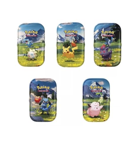 Pokémon Mini confezione di latta – 50 carte assortite, 1