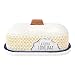 Hallmark Home Clever Kitchen Everyday Collection, Stoneware "Love Pat" Butter Dish