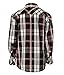 Gioberti Big Boys Plaid Long Sleeve Pearl Snaps Shirt, Black/Red, Size 10