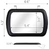 BFXM Car Visor Mirror, Universal Clip-On Car Mirror Vanity, Sun Visor Mirror, Mirror for Car, SUV, Truck and Various Vehicles, Car Accessories for Women Men, Black Visor Mirror