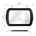 Car Visor Mirror, Universal Clip-On Automotive Sun Visor Vanity Mirror for SUVs and Various Vehicles, Car Accessories Interior for Women, Black