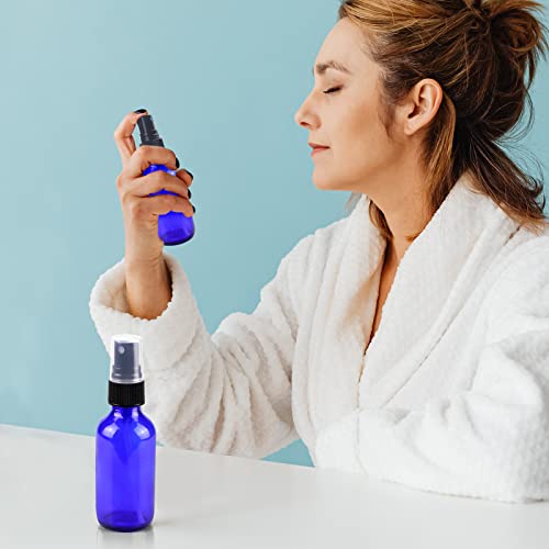 Wedama Mini Spray Bottles 2Oz, Amber Glass Spray Bottles, Empty Small Spray Bottles With Funnel Dropper, Fine Mist For Hair, Travel, Plants, Cleaning Solutions And Skin Care(4 Pack) #TOP6