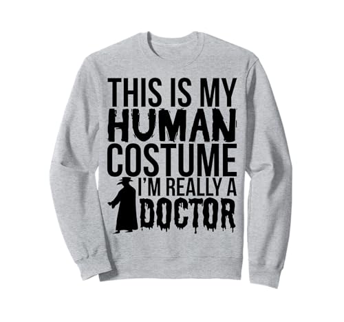 Halloween Funny - Disfraz de bruja de doctor This Is My Human Sudadera