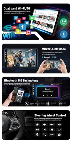 Radio Android para Lexus RX400H con control de volante y conexión WLAN integrada 4