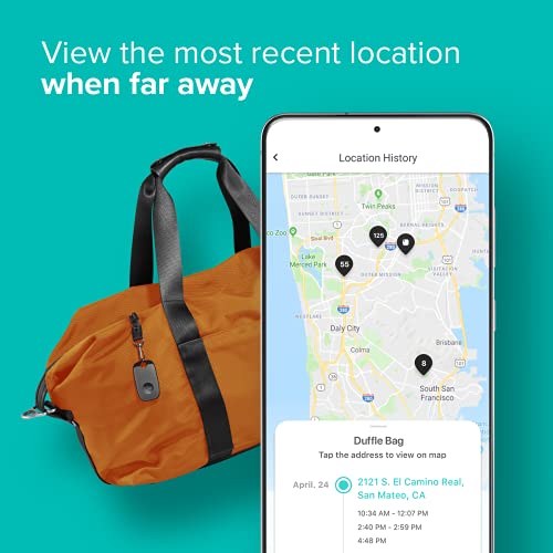 Tile Pro 4-Pack. Powerful Bluetooth Tracker, Keys Finder and Item Locator for Keys, Bags, and More; Up to 400 ft Range. Water-Resistant. Phone Finder. iOS and Android Compatible. - Thumbnail 4