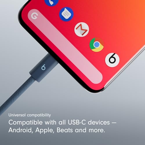 Image of Beats 240W USB-C to USB-C Braided Cable, Fast-charging, Durable /Tangle-free, Compatible with Apple and Android Devices (3m) - Nitro Navy