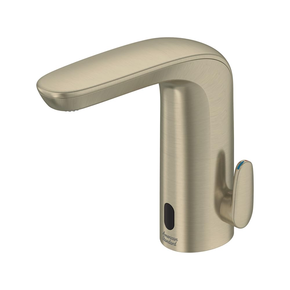 American Standard 706B205.295 NextGen Selectronic Grifo sin contacto, modelo base con mezcla por encima de la cubierta, 0.5 GPM, níquel cepillado